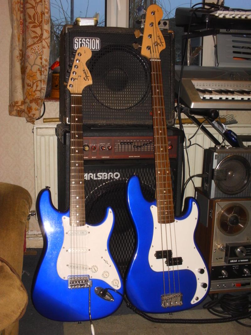 Two Fender Squiers: neithre lost nor stolen.